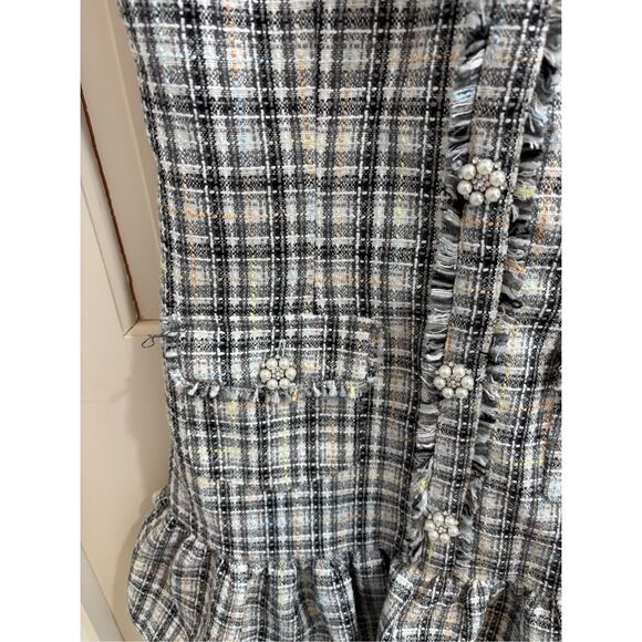 NWT LIKELY Franco Grey Mini Dress - Picture 3 of 6